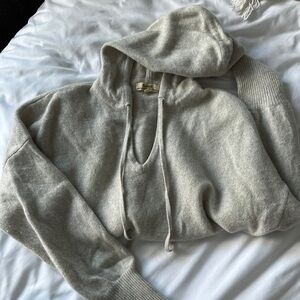 Madewell Resourced Cashmere Hoodie Sweater